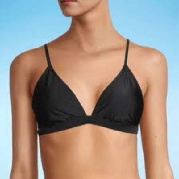 Decree Triangle Bikini Swimsuit Top Teal Size Large - Picture 4 of 5